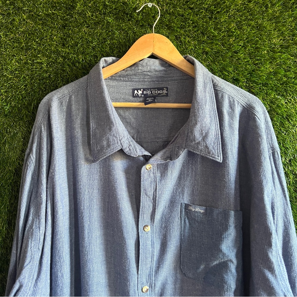 5X Big Dogs Long Sleeve Button Up Shirt Big Tall - Picture 3 of 7